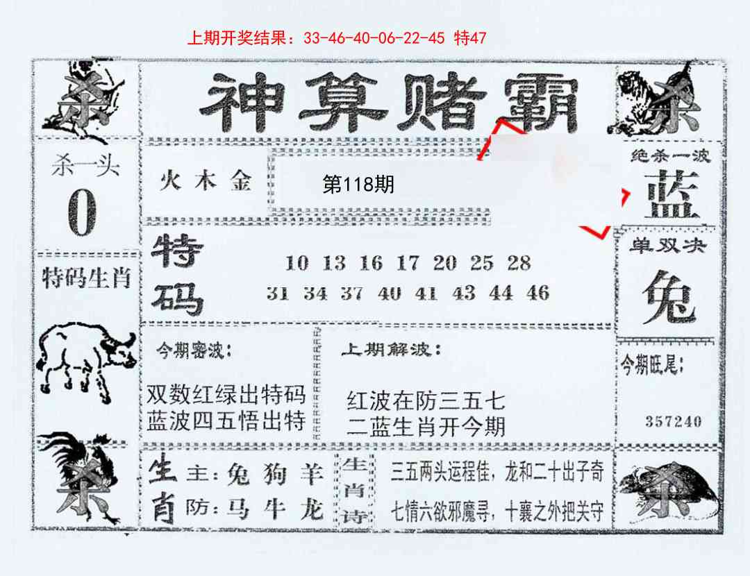 118期神算赌霸[图]