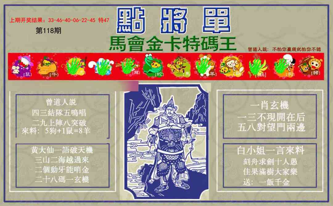 118期点将单[图]