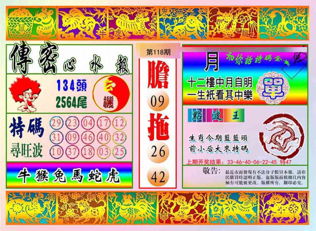 118期传密心水报[图]