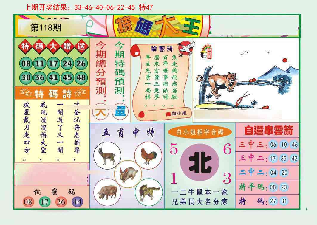 118期特码大王A[图]