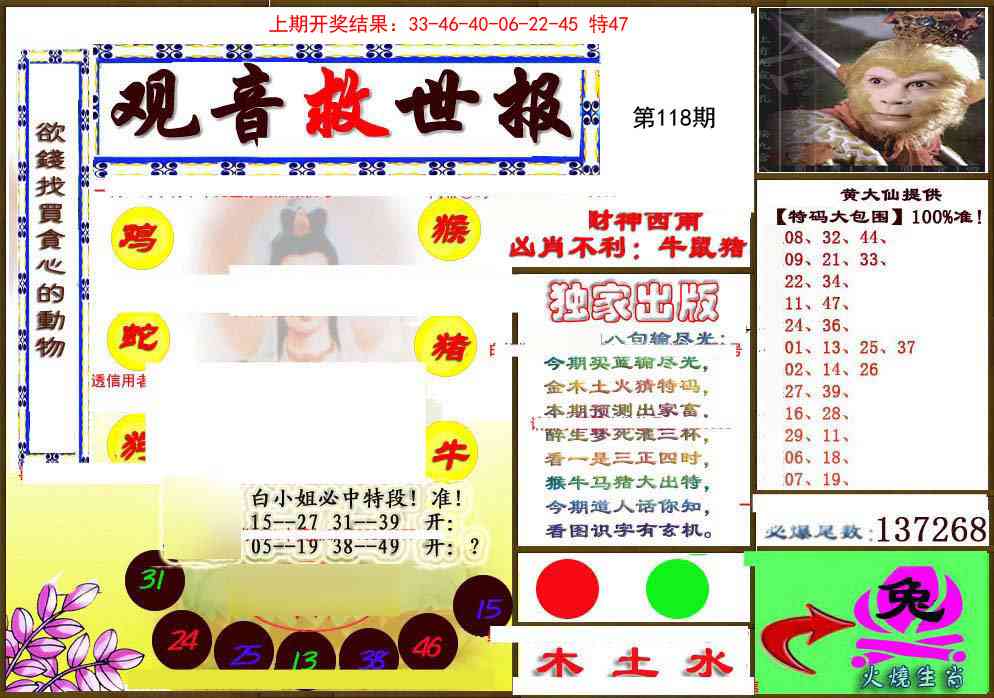 118期(另)观音救世密报[图]