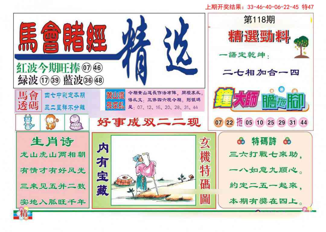 118期赌经精选[图]
