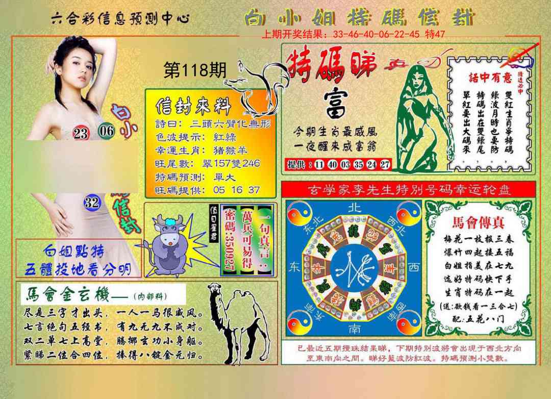 118期白小姐特码信封[图]