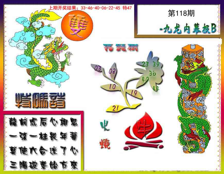 118期九龙内幕特肖图a[图]