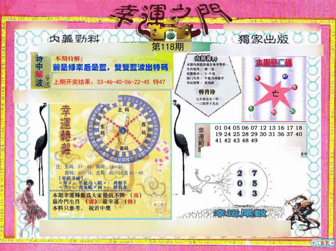 118期幸运之门[图]