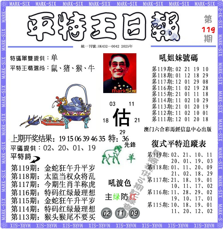 119期平特王日报[图]