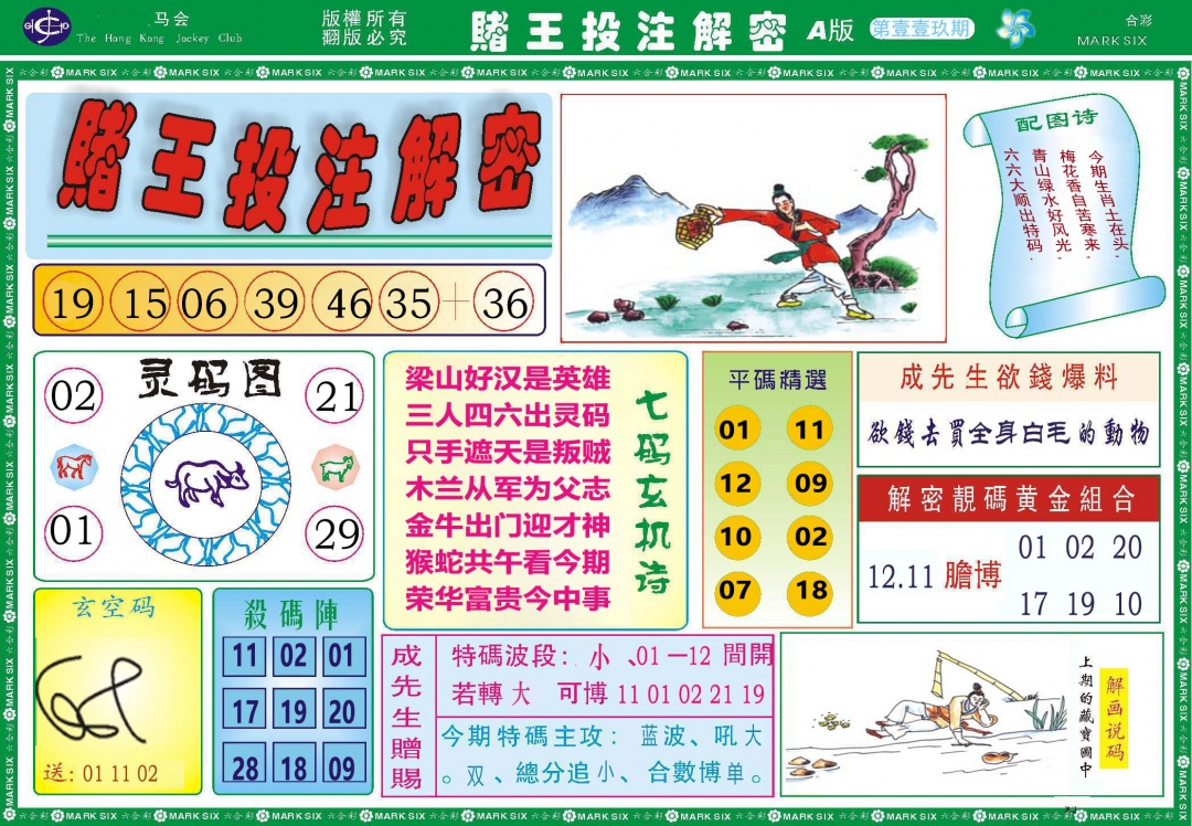 119期赌王投注解密[图]