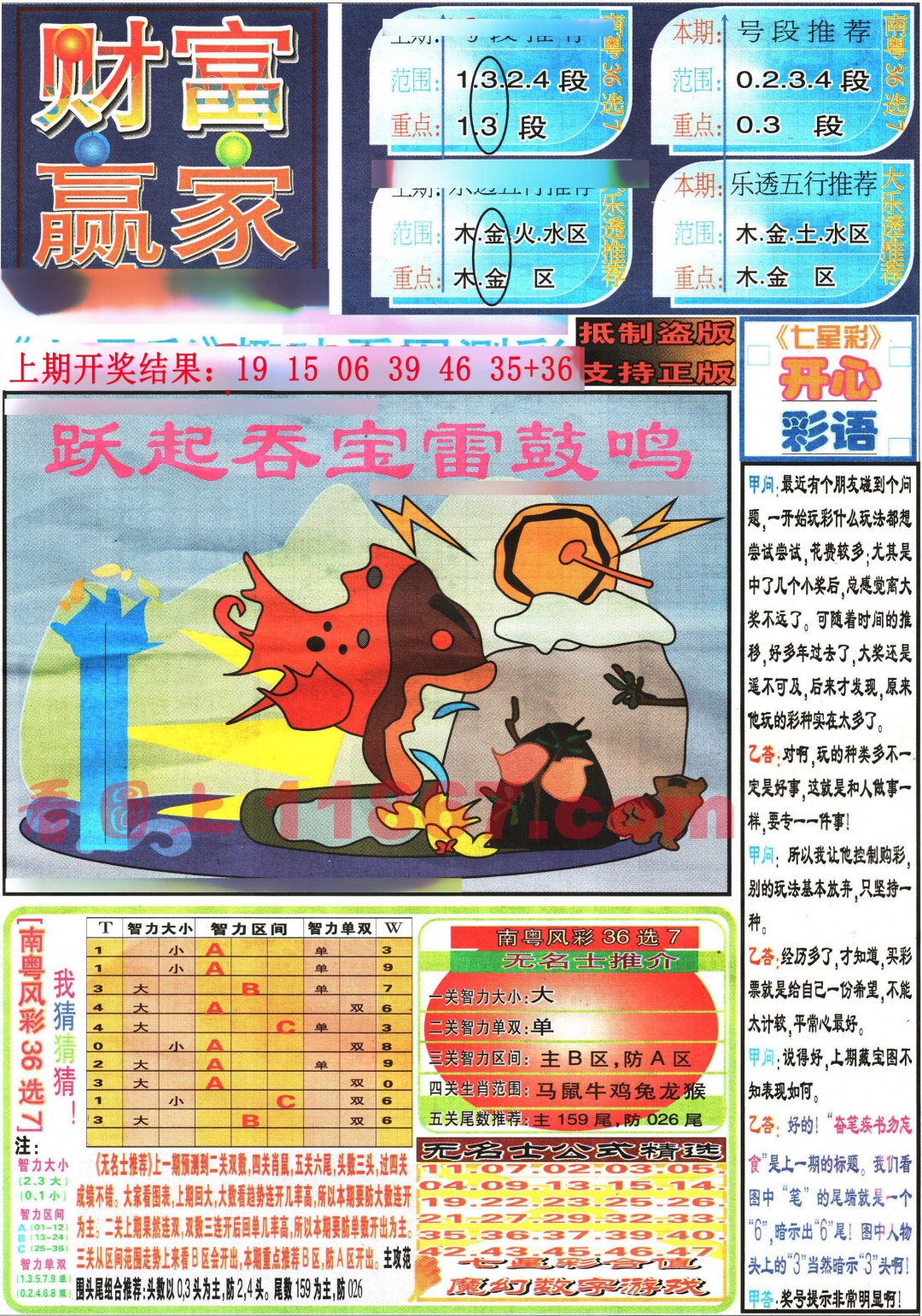 119期七星彩图(高清)[图]
