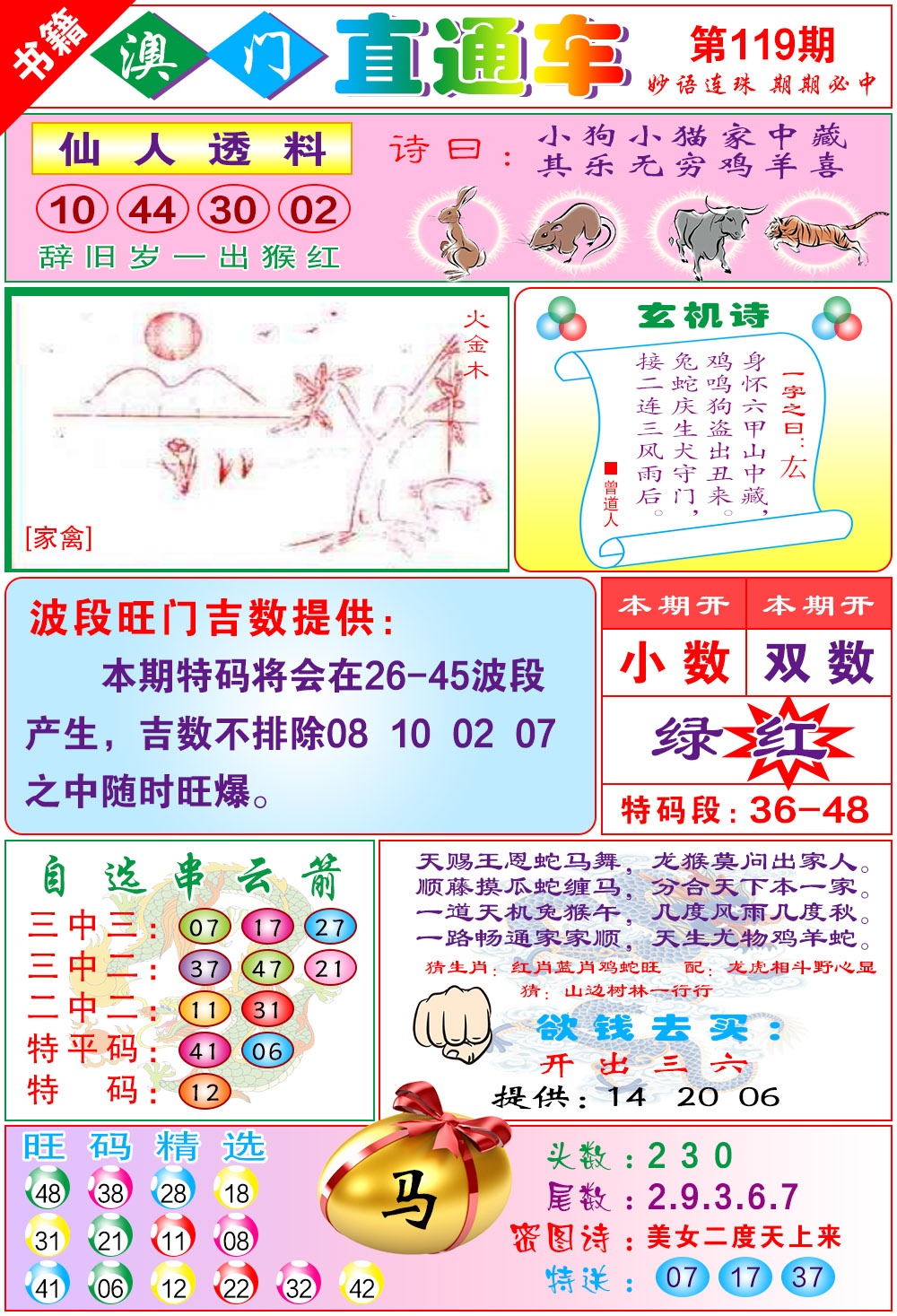 119期白姐直通车[图]