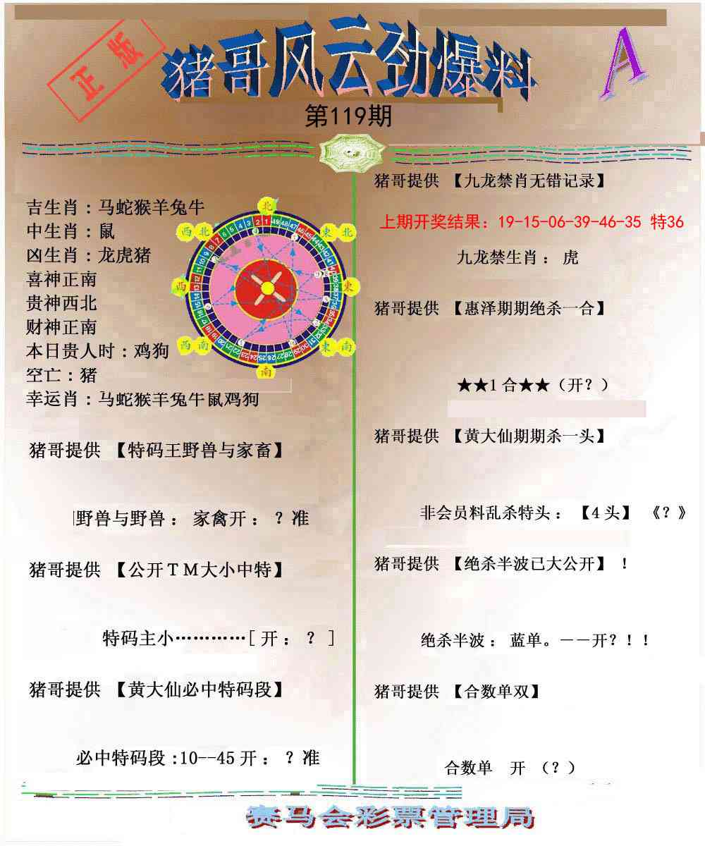 119期猪哥风云劲爆料A[图]