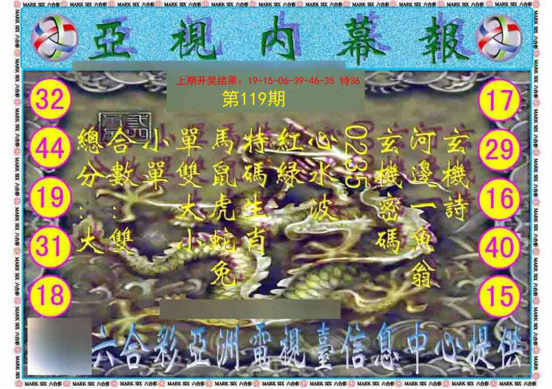 119期亚视内幕报[图]