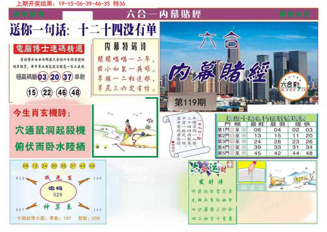 119期内幕赌经[图]