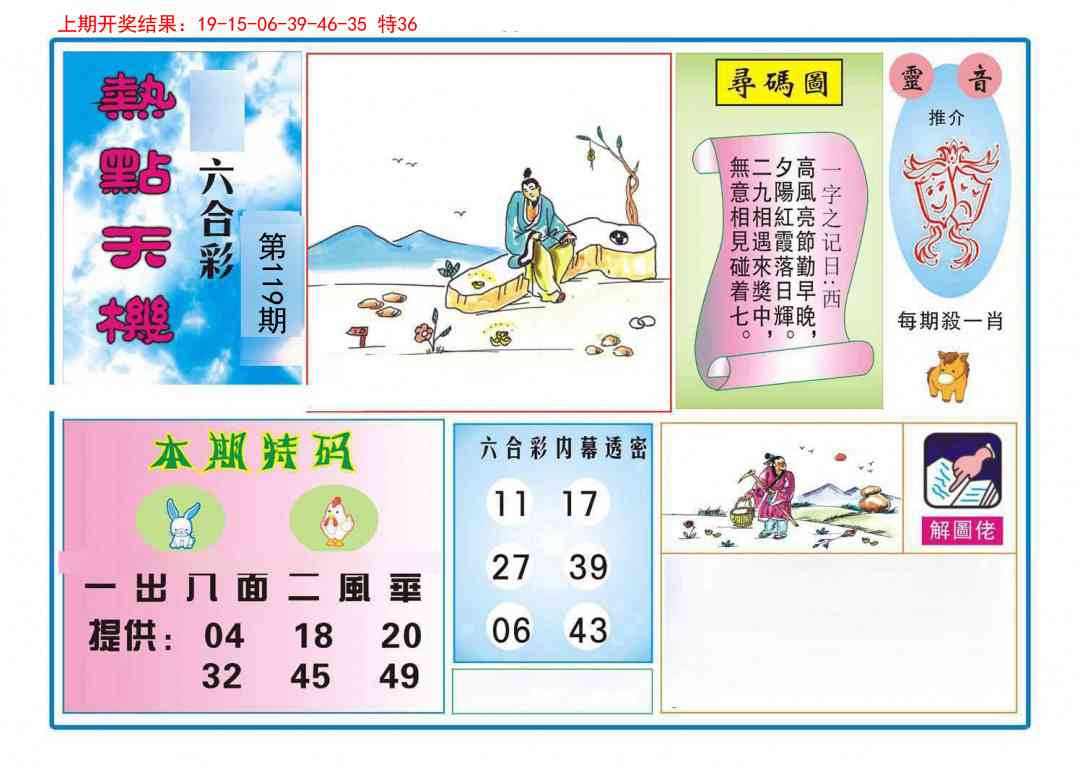 119期热点天机[图]