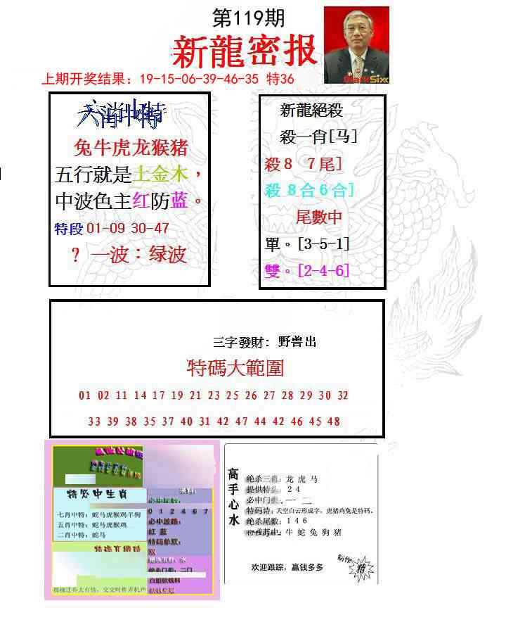 119期新龙密报[图]