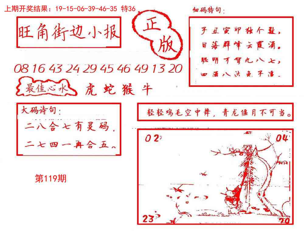 119期旺角街边小报[图]