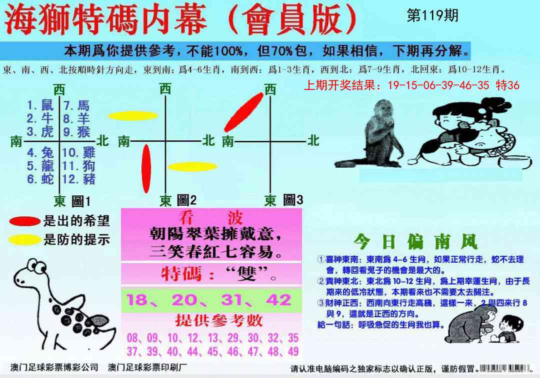 119期海狮特码会员报[图]