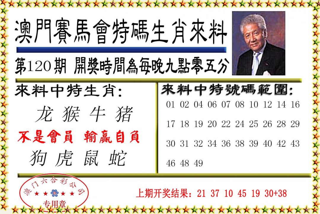 120期特码生肖来料[图]