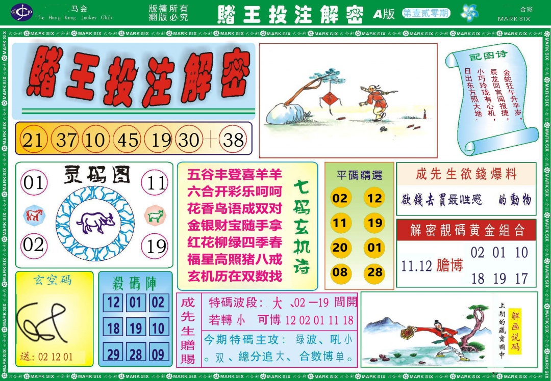 120期赌王投注解密[图]