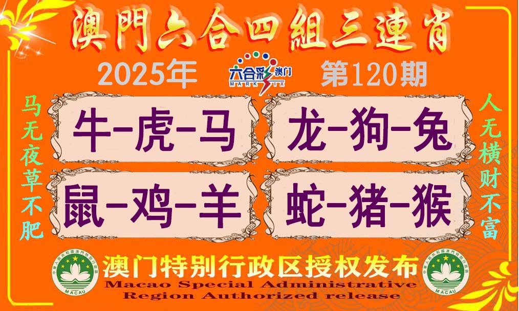 120期六合四组三连肖[图]