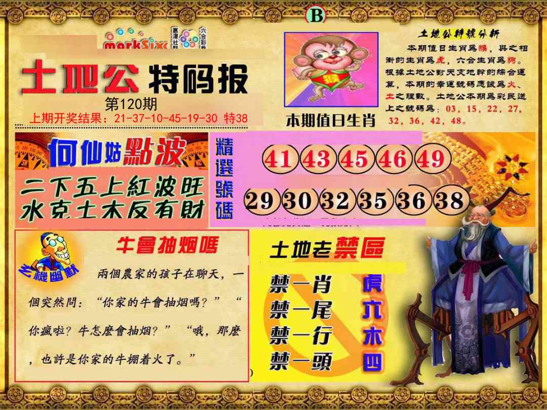 120期土地公特码报B[图]