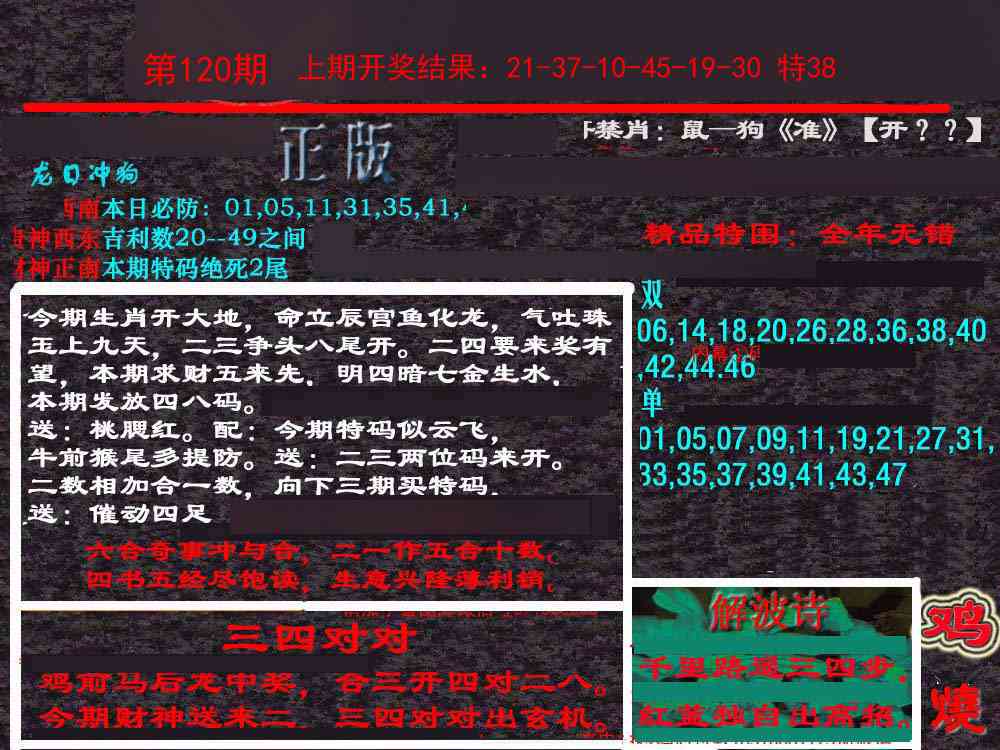 120期新港内幕[图]