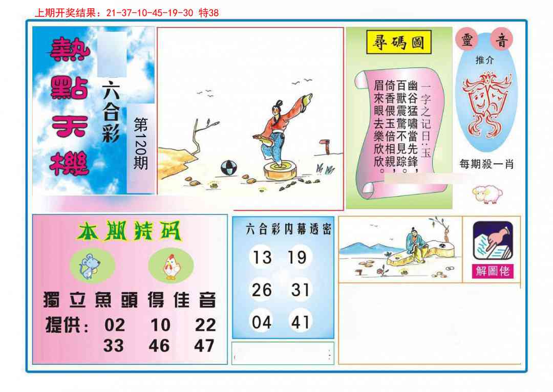 120期热点天机[图]