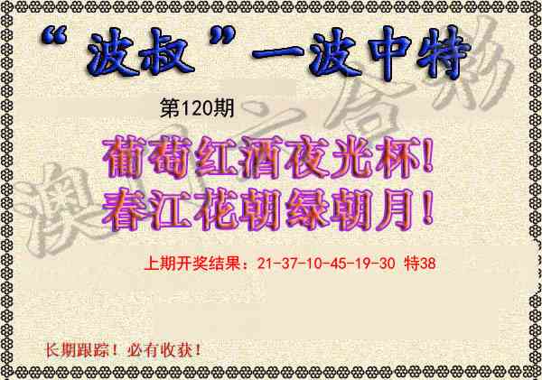 120期波叔一波中特[图]