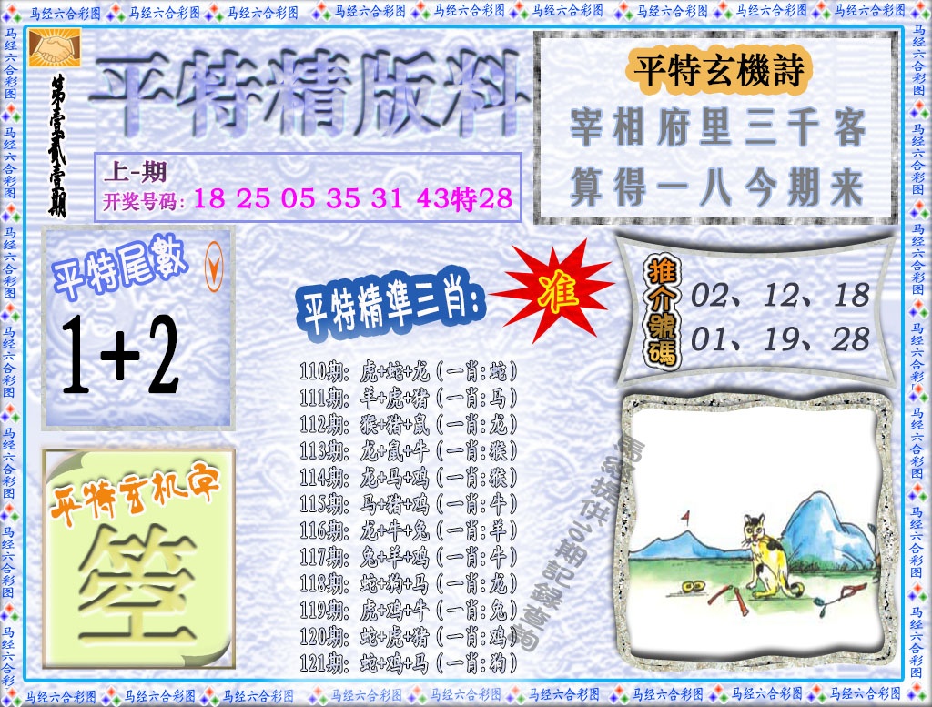 121期平特精版料[图]