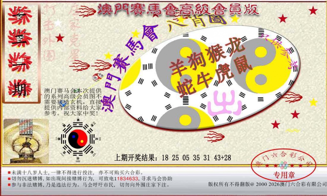 121期赛马会高级八肖图[图]