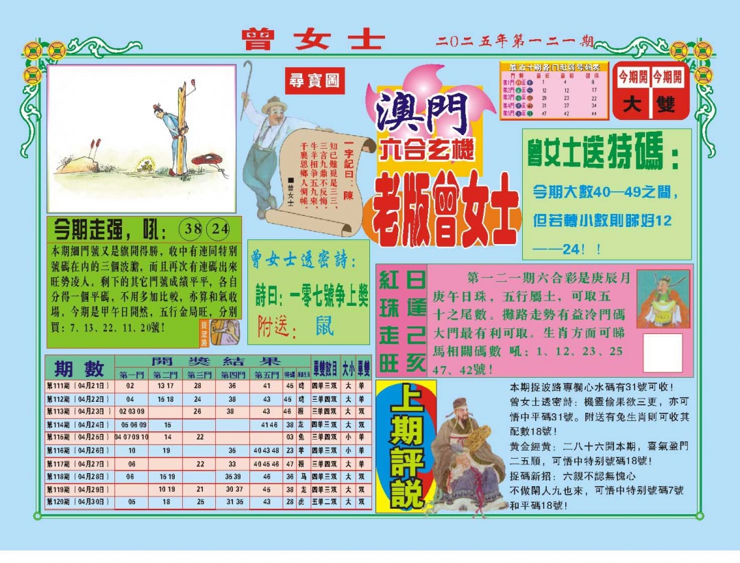 121期老版曾女士A[图]