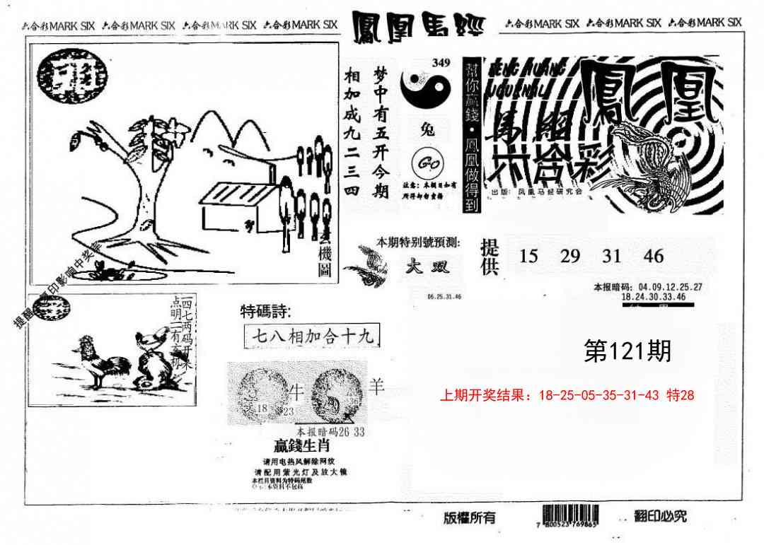 121期另版凤凰马经[图]