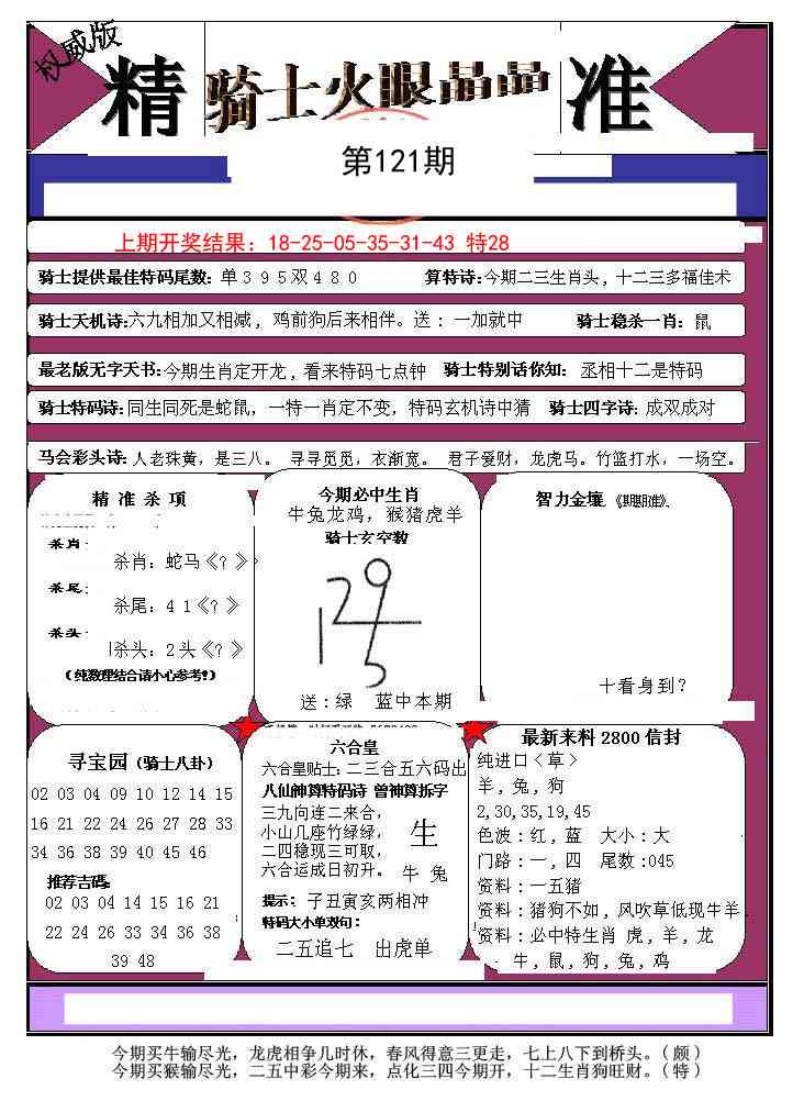 121期骑士火眼晶晶a[图]