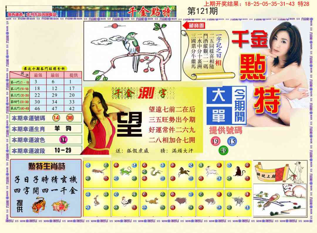 121期千金点特A[图]