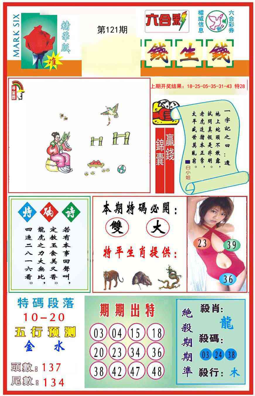 121期九龍钱生钱(推荐)[图]