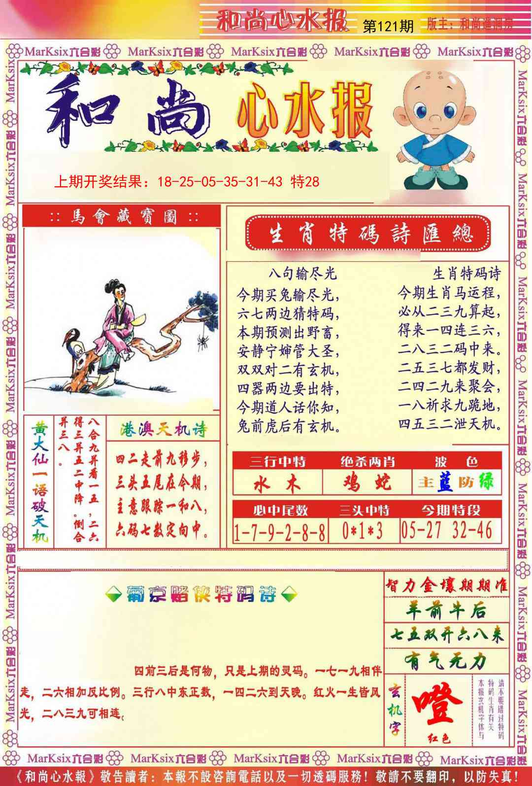 121期和尚心水报[图]