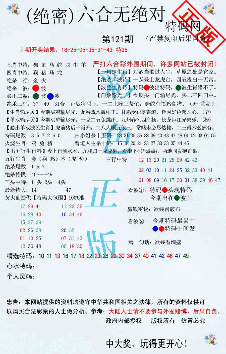 121期六合无绝对[图]