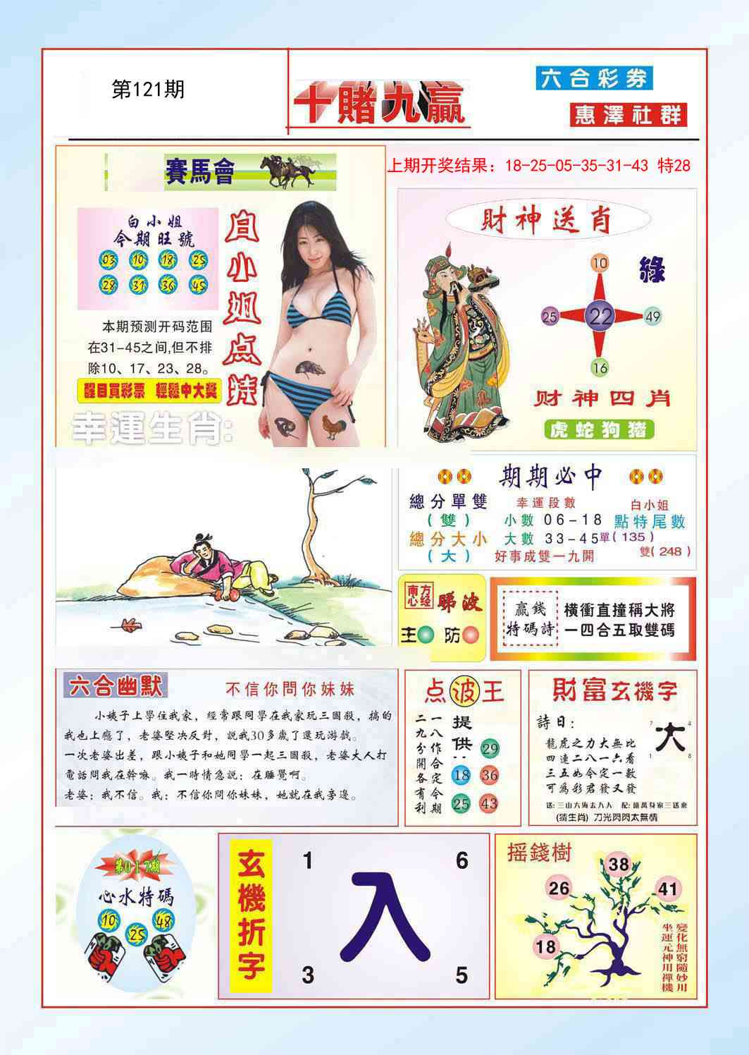 121期十赌九羸[图]