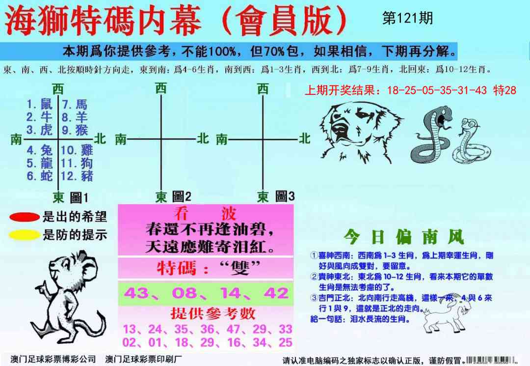 121期海狮特码会员报[图]