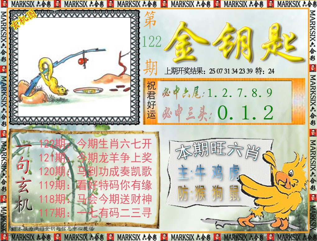 122期金钥匙[图]