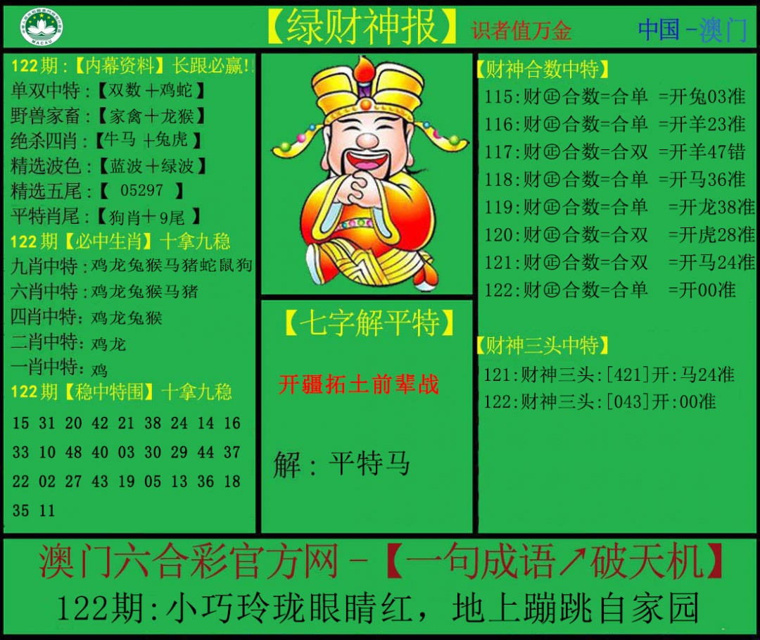 122期绿财神[图]