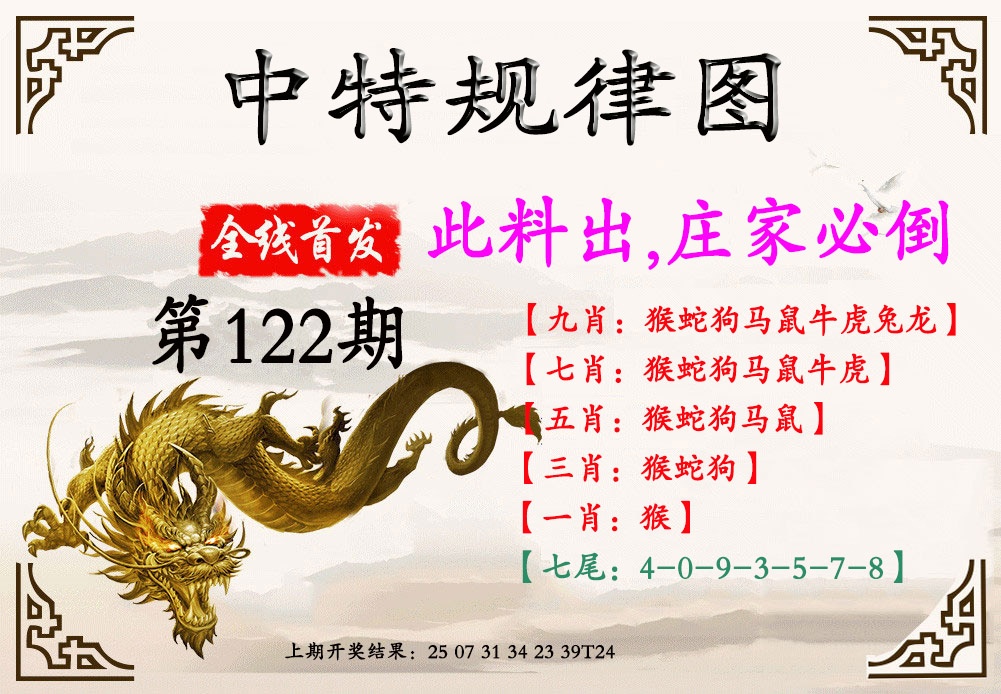 122期中特规律图[图]