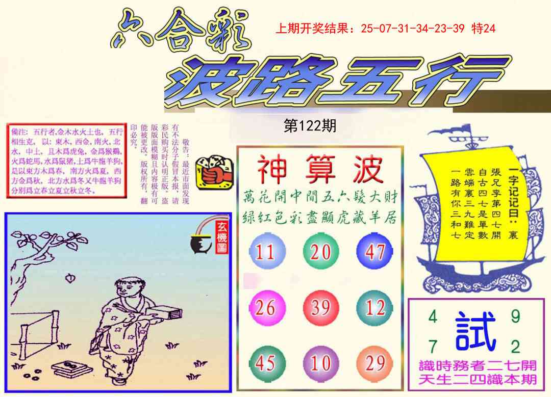 122期波路五行[图]