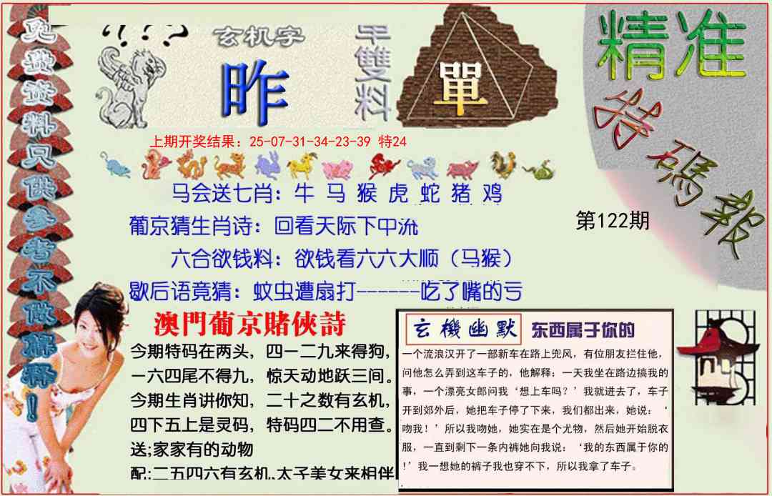 122期精准<特碼報>[图]