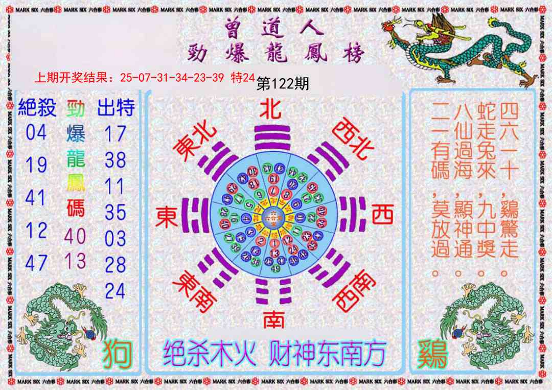 122期曾道人劲爆龙凤榜[图]