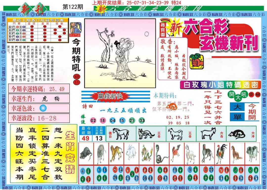 122期新六合彩特码新刊A[图]