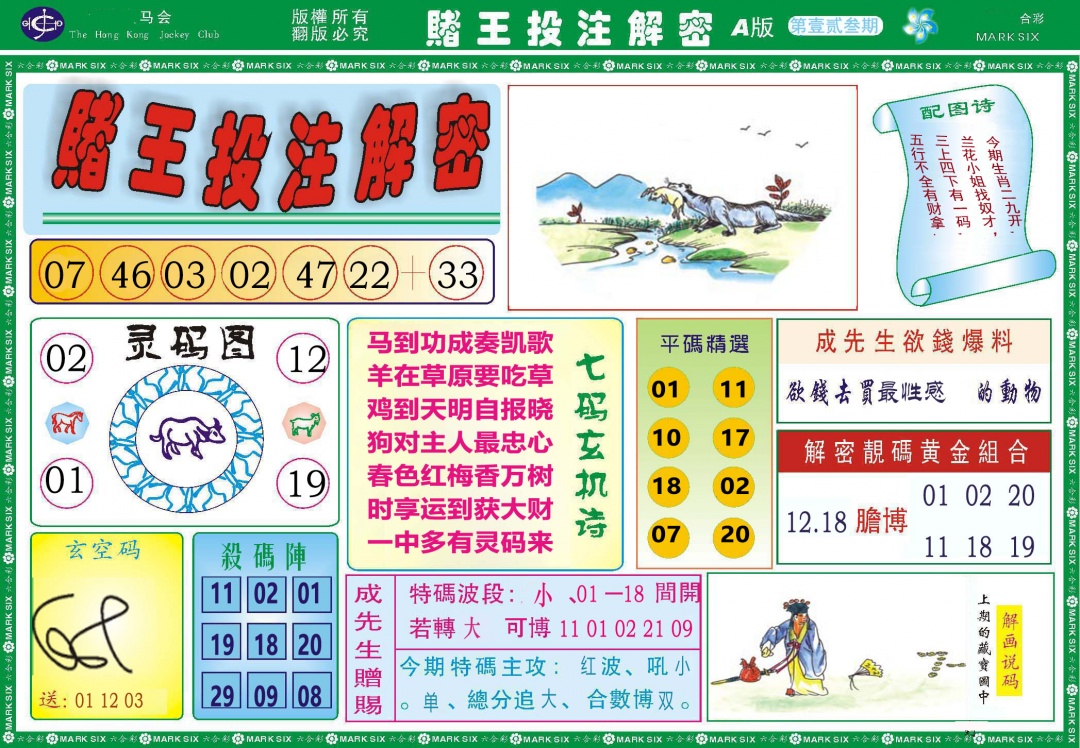 123期赌王投注解密[图]