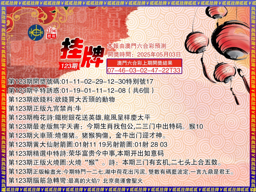 123期挂牌3[图]