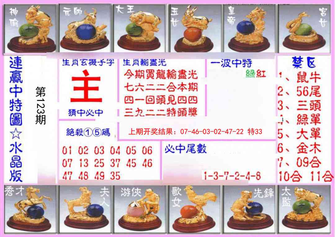 123期连赢中特图（水晶版）[图]