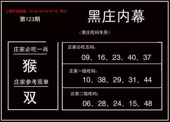 123期黑庄内幕[图]