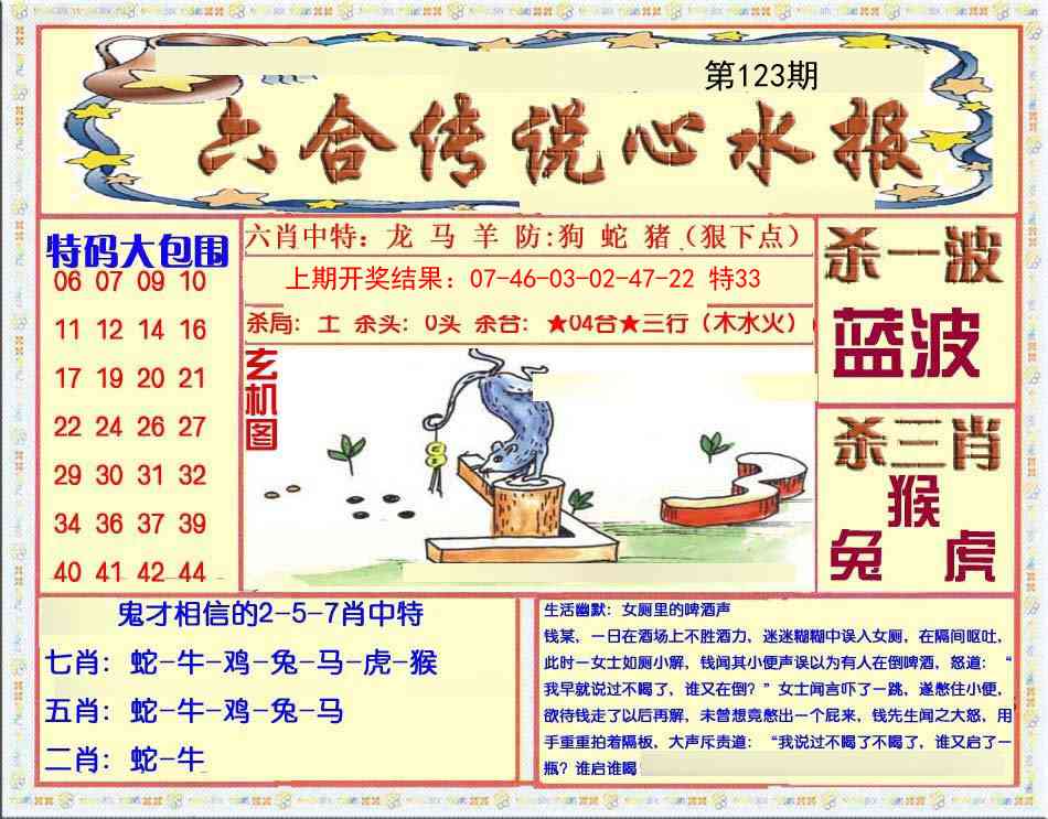 123期六合传说(心水版)[图]